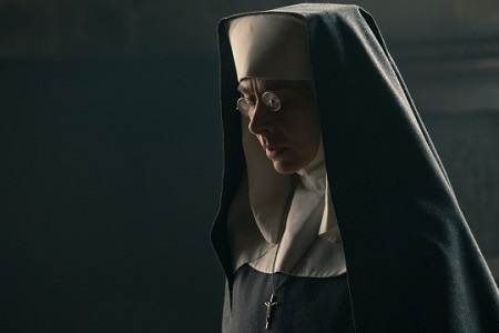 Kate Dickie as Mother Superior in the British crime series Peaky Blinders